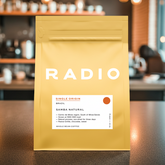 Brazil natural single origin whole bean coffee